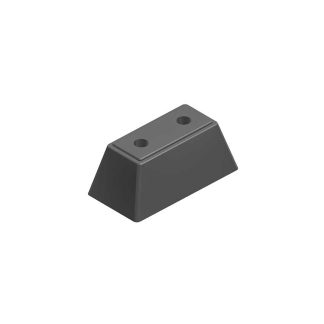TAMPONE PARACOLPI IN GOMMA 2 FORI INT.70 170X90X70