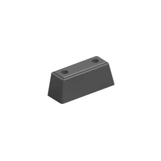 TAMPONE PARACOLPI IN GOMMA 2 FORI INT.85 150X60X60