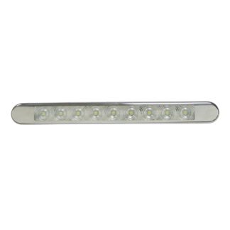 FANALE INGOMBRO 9 LED BIANCO C/CORNICE CROMATA - LUCIDITY