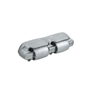PARACOLPI ORIZZONTALE S.ROLLH2 A 2 RULLI ACCIAIO GALVANIZZATO