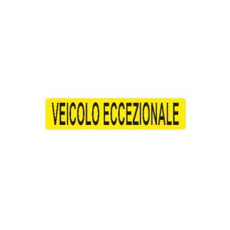 PANNELLO VEICOLO ECCEZIONALE ALLUMINIO 600x150