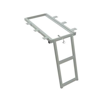 SCALETTA ESTRAIBILE 2 GRADINI ZINCATA C/ 6 SUPPORTI