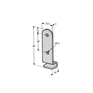 GANCIO A GOMITO L86 ZINC. - POMMIER