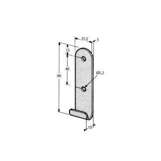 GANCIO DRITTO L90 ZINC. - POMMIER