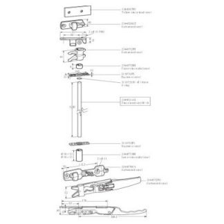 KIT 2 CREMONESI SOTTOPORTA Ø18 (ARPIONI-RISCONTRI-SUPPORTI)