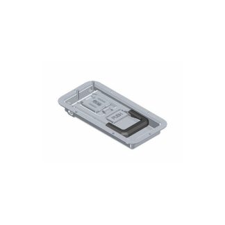 MANIGLIA INCASSATA INOX H25,5 Ø16 C/BLOC.CHIAVE PUNTI FIX. EST. FURGOCAR MINI-PUSH16R