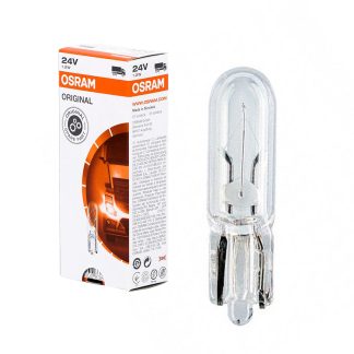 LAMPADINA ALOGENA 24V 1.2W VETRO C/ZOCCOLO - OSRAM (ACQUISTO MIN.10PZ O MULTIPLI)