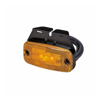 FANALE INGOMBRO 3 LED ARANCIO C/SUPPORTO - LUCIDITY