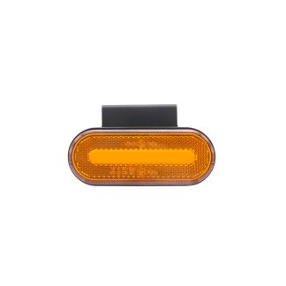 FANALE INGOMBRO 6 LED ARANCIO C/STAFFA