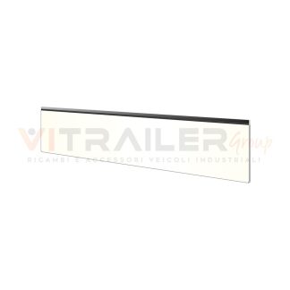 PARASPRUZZO TRAVERSA POST. 2400X380 BIANCO LISCIO ATT.BAIONETTA Ø8