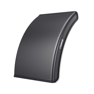 PARAFANGO DOMAR MEZZA CURVA B/BIANCO 650X800 TERMOPL.