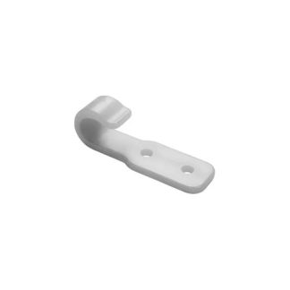 GANCIO ZIG ZAG APERTO "C" NYLON BIANCO (ACQUISTO MIN.10PZ O MULTIPLI)