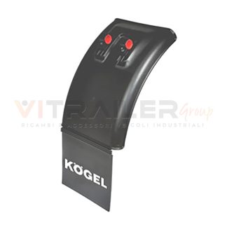 PARAFANGO KOEGEL MEZZA CURVA 450x700 C/FISSAGGIO REGISTRABILE C/PARASPRUZZO H15 - KOGEL