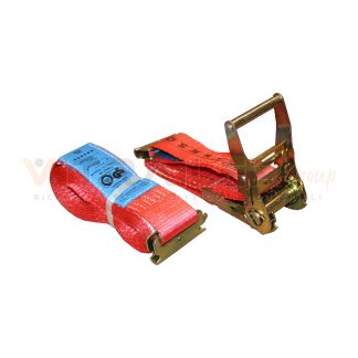 CINGHIA FERMACARICO 4 METRI C/TENSORE E GANCI E-TRACK (2TON) - TEKSON