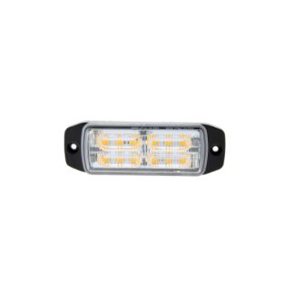 FANALINO STROBO 12 LED LUCE ARANCIO PIATTO