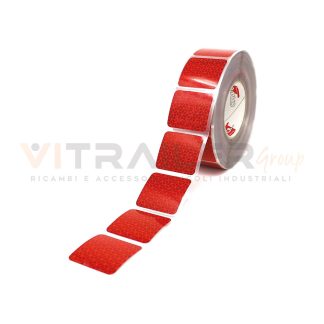 Nastro Riflettente Orafol per Superfici Telonate - Rosso 50mm x 50m