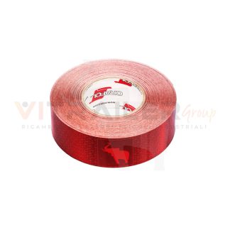 NASTRO RIFLET. SUP. RIGIDE ROSSO C/LOGO SCHMITZ - ORAFOL (PREZZO AL METRO)