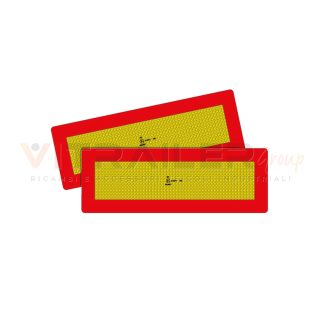 KIT 2 PANNELLI RIMORCHIO ADESIVI RIFLETTENTI 565X196